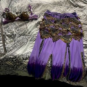 Lavender belly dance set